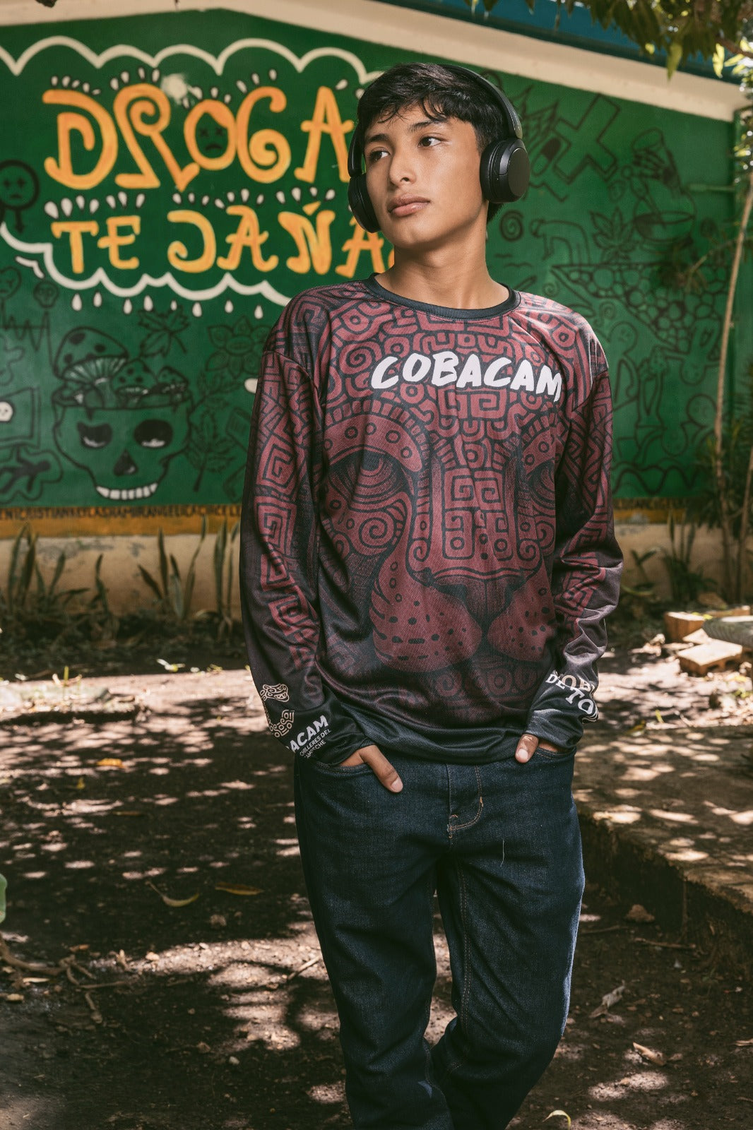 Playera Jersey Guinda Soy relevo Manga Larga Deportiva Unisex. Precio más IVA. (Copia)