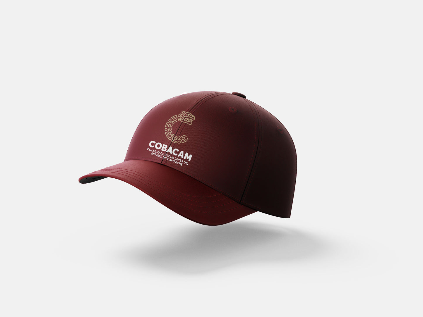 Gorra guinda deportiva con reflejante. Precio más IVA.