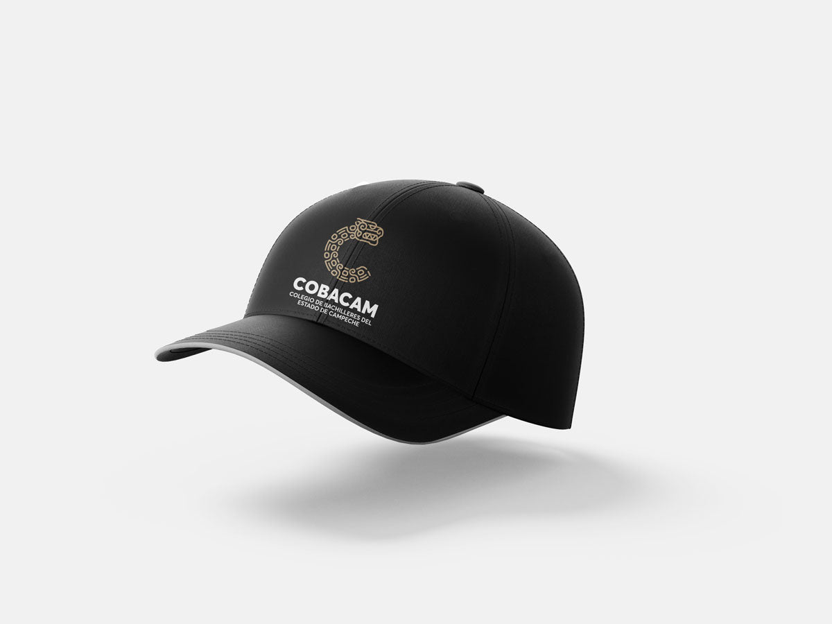 Gorra negra deportiva con reflejante. Precio más IVA.